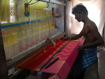 Silk Weaving in Kancheepuram