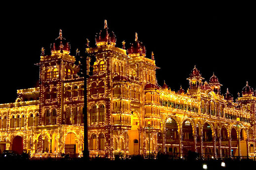 Mysore Palace Night View